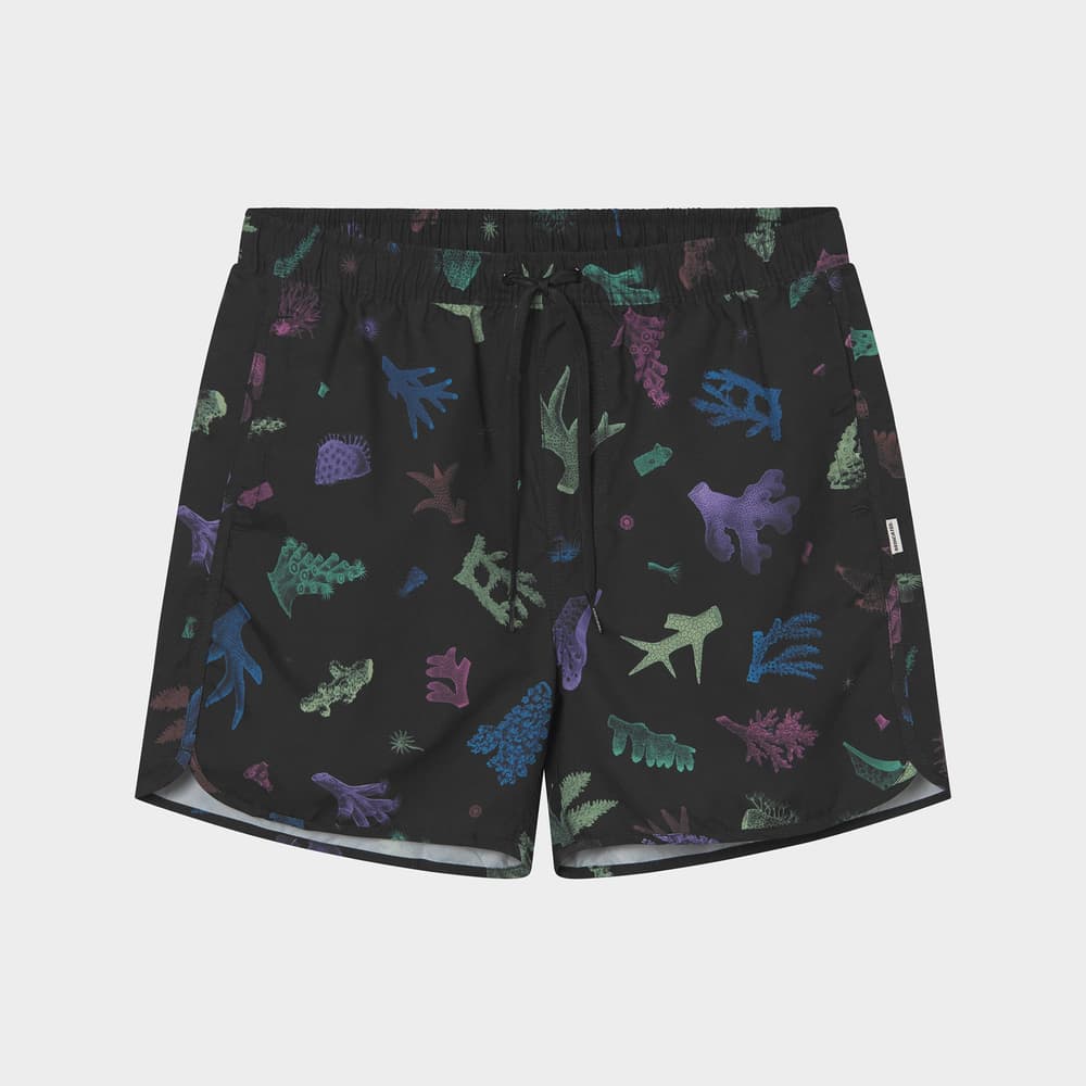 Swim Shorts Sandhamn Coral Gems Black