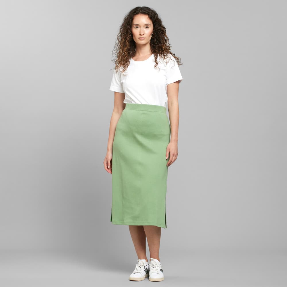 Rib Skirt Kvarnvik Sea Green