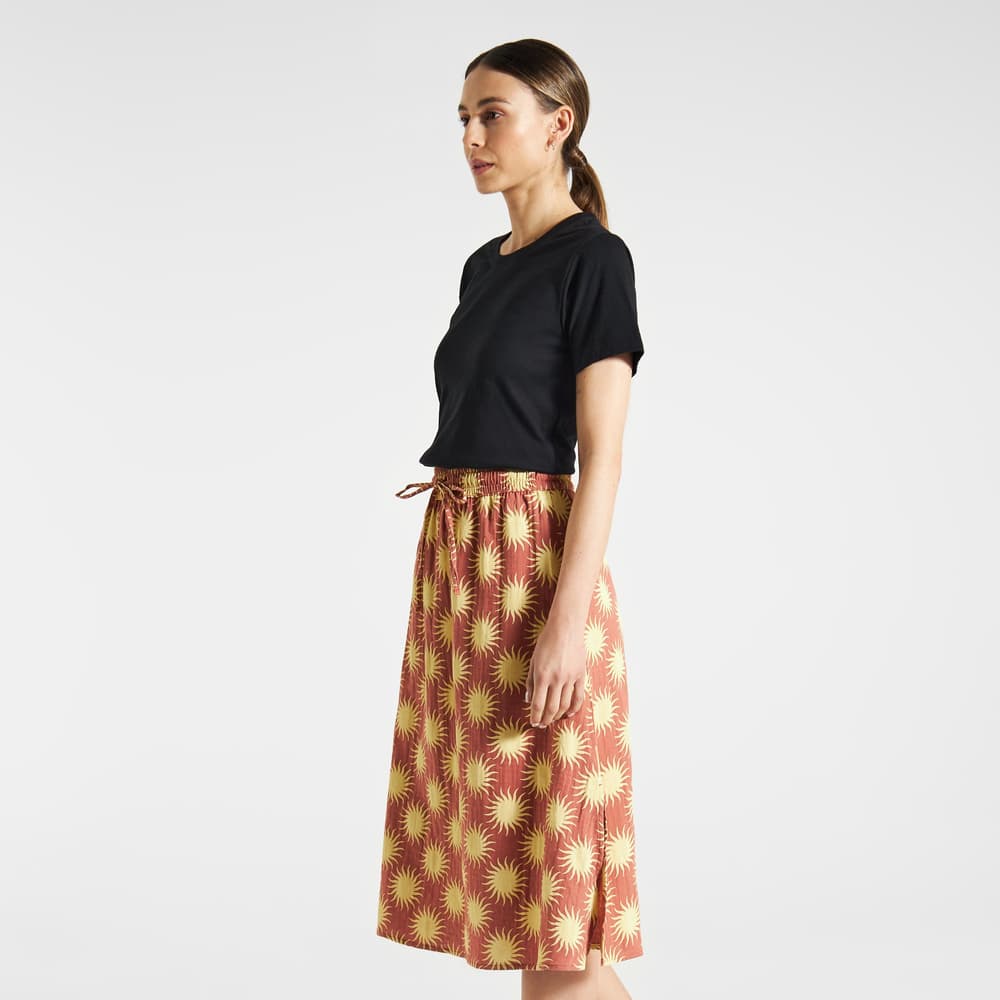 Skirt Klippan Ditsy Sun Copper Brown
