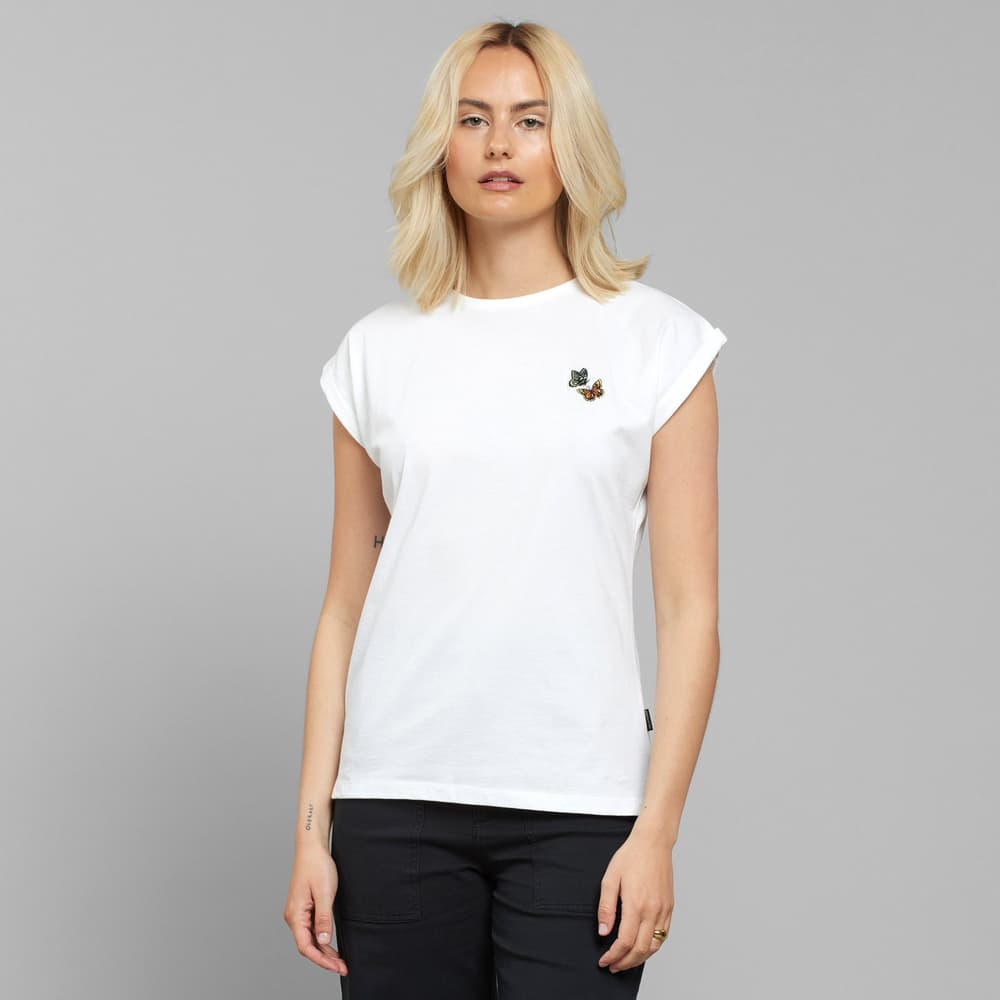 T-shirt Visby Flying Butterflies White