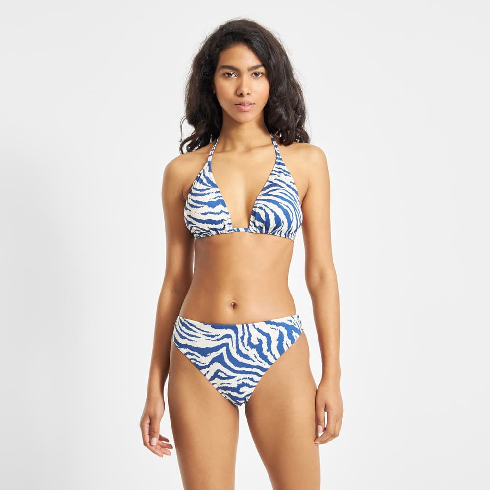 Bikini Bottoms Sanda Zebra Blue
