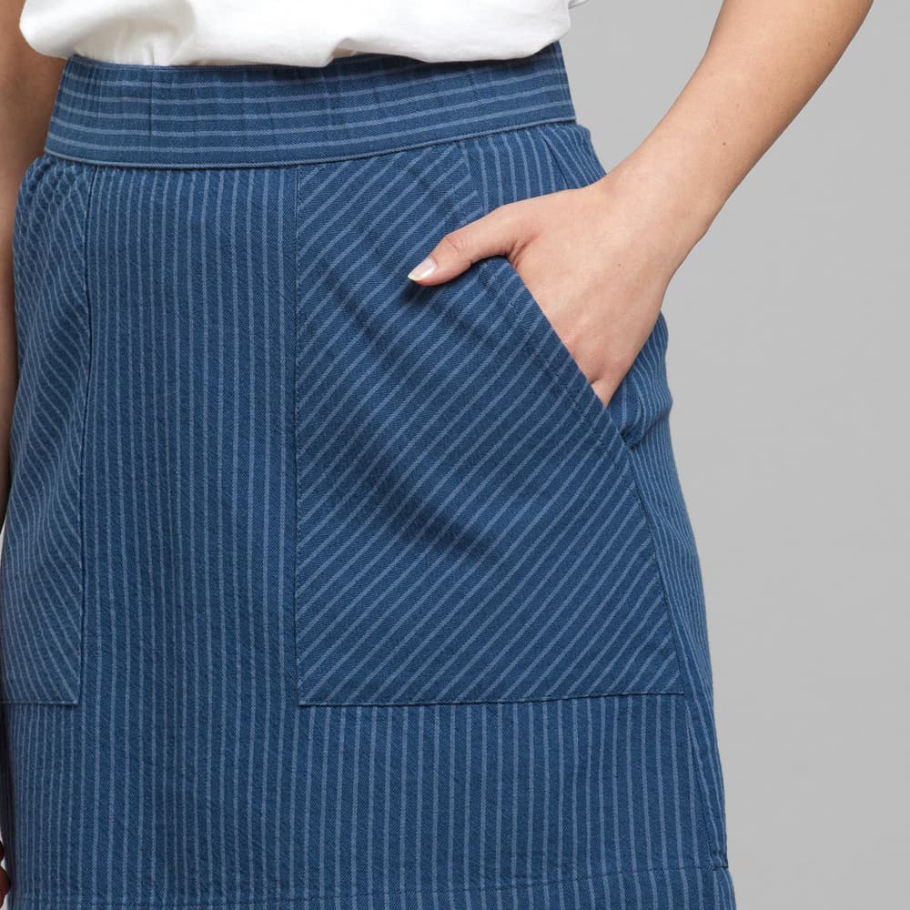 Skirt Majorna Work Stripe Dark Blue