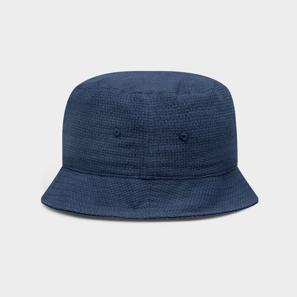 Bucket Hat Seersucker Navy