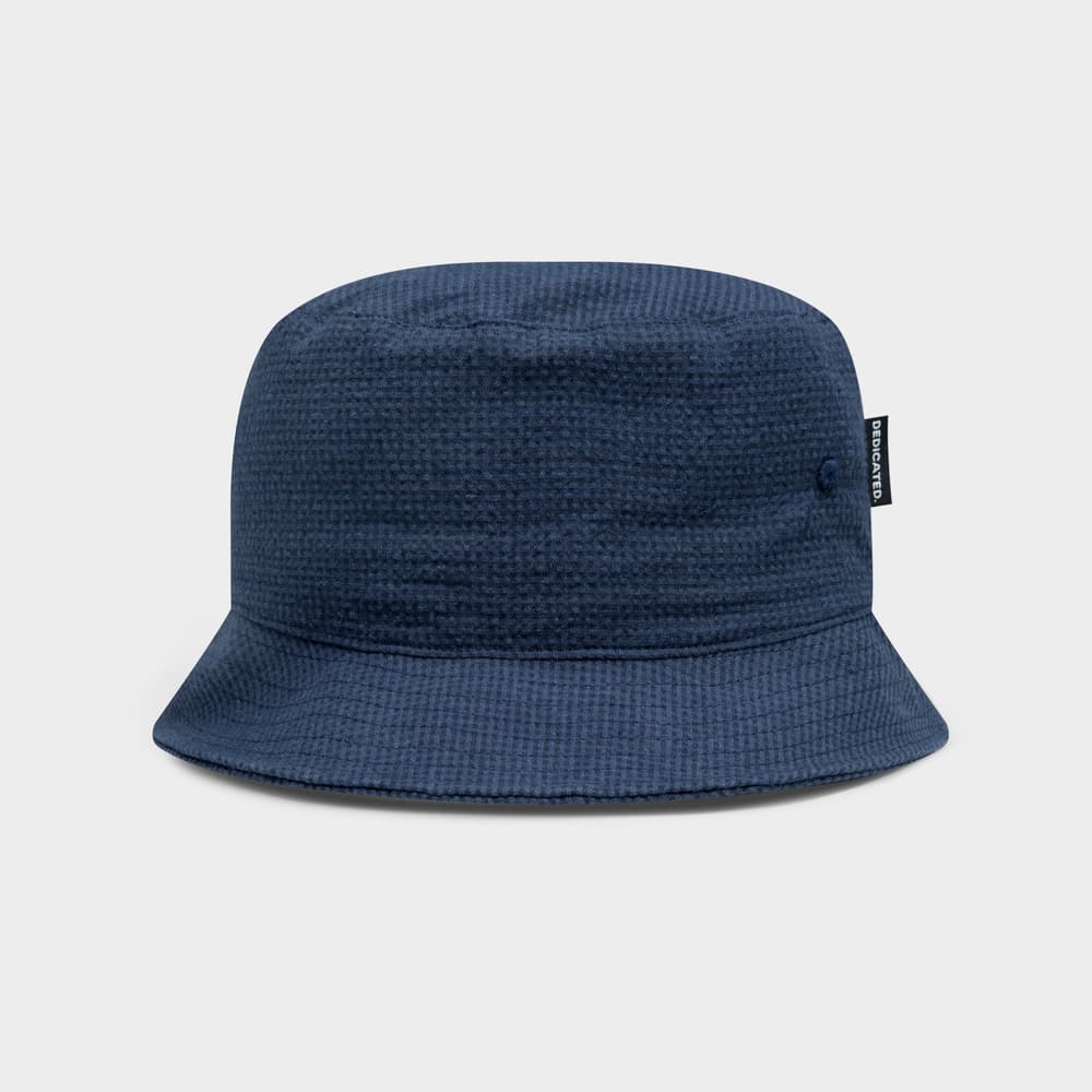 Bucket Hat Seersucker Navy