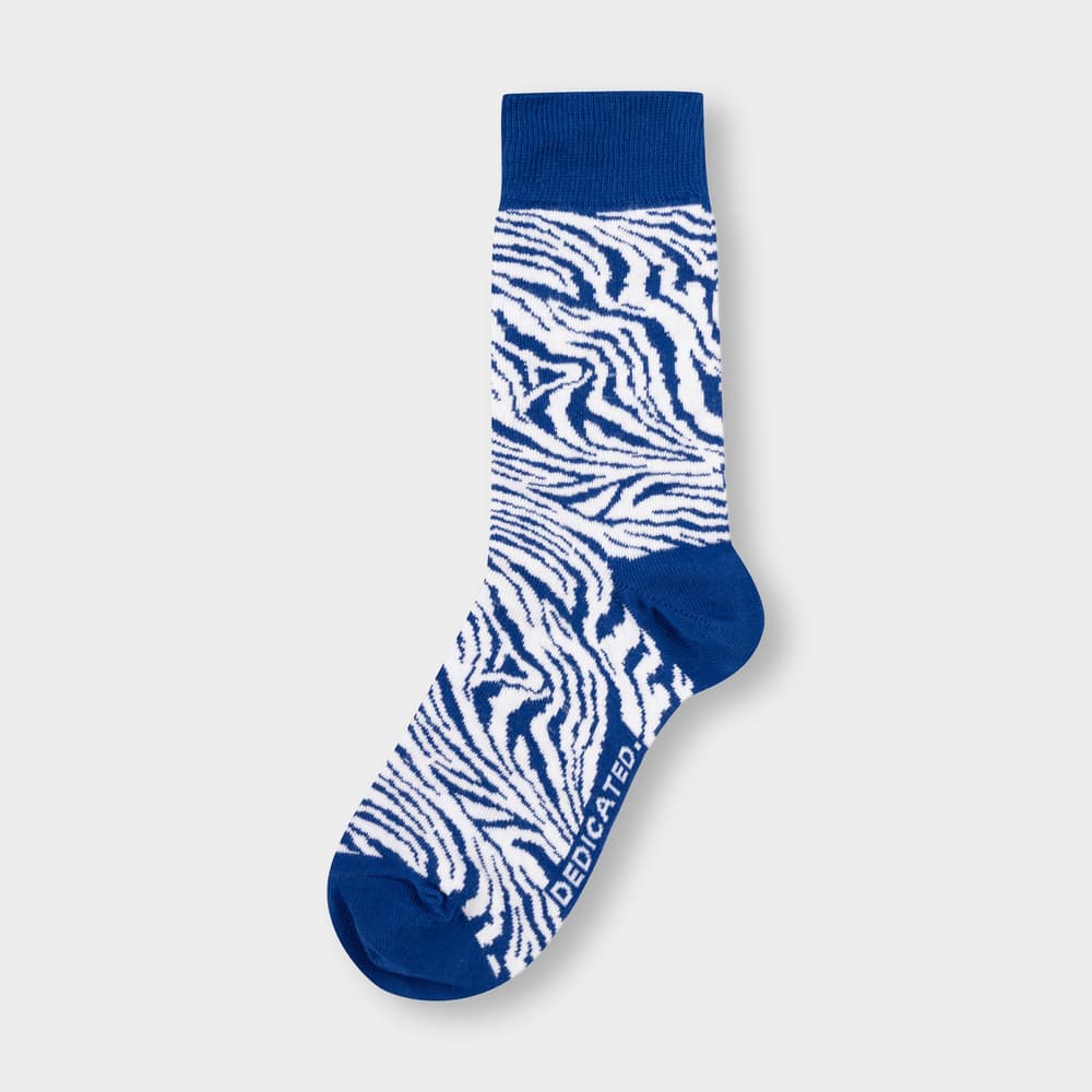 Socks Sigtuna Zebra Sodalite Blue