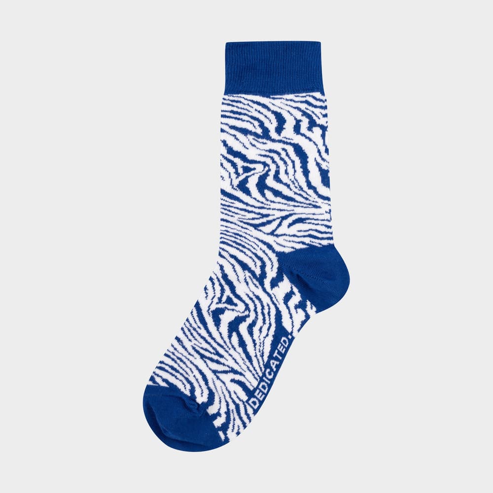 Socks Sigtuna Zebra Sodalite Blue