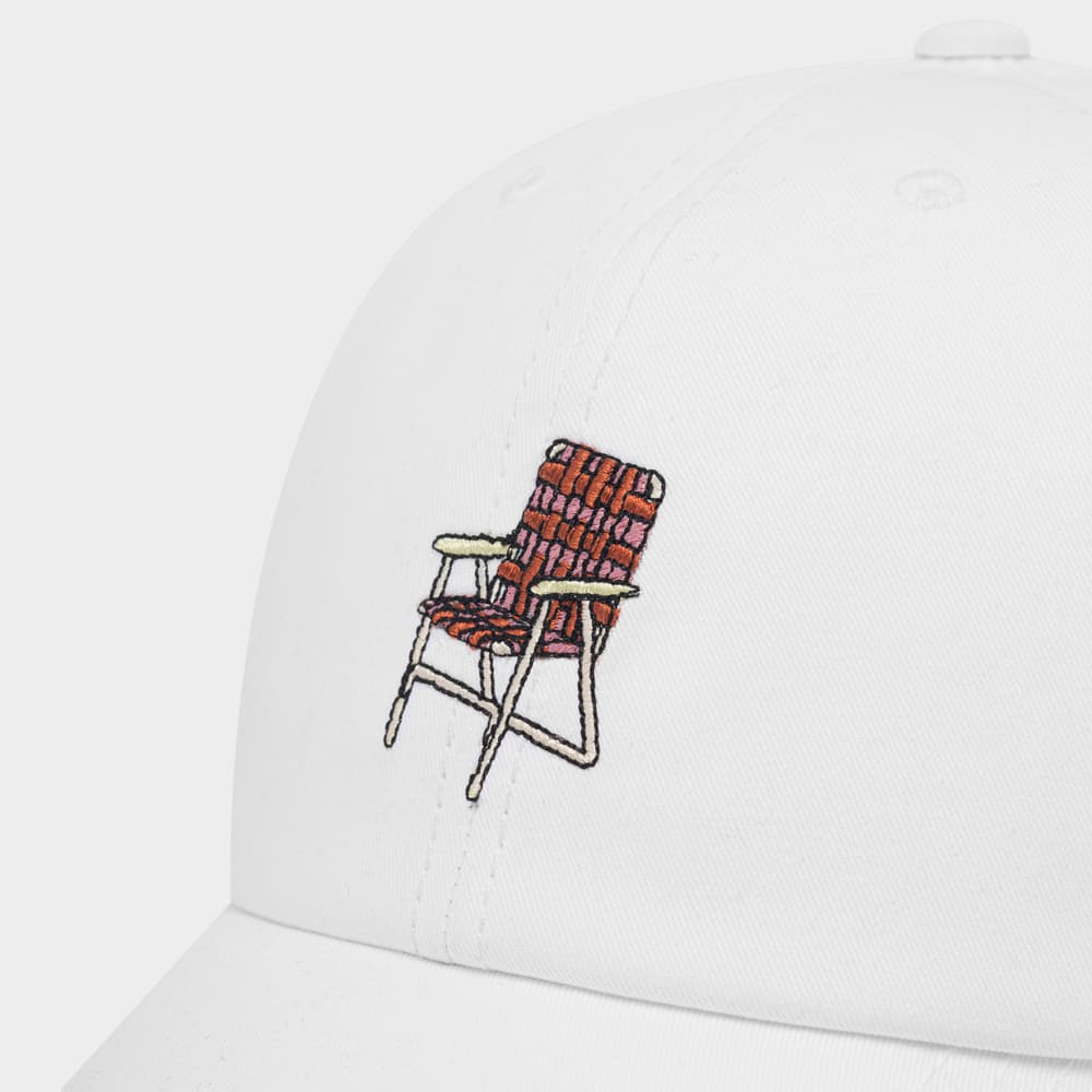 Soft Cap Lawn Chair White