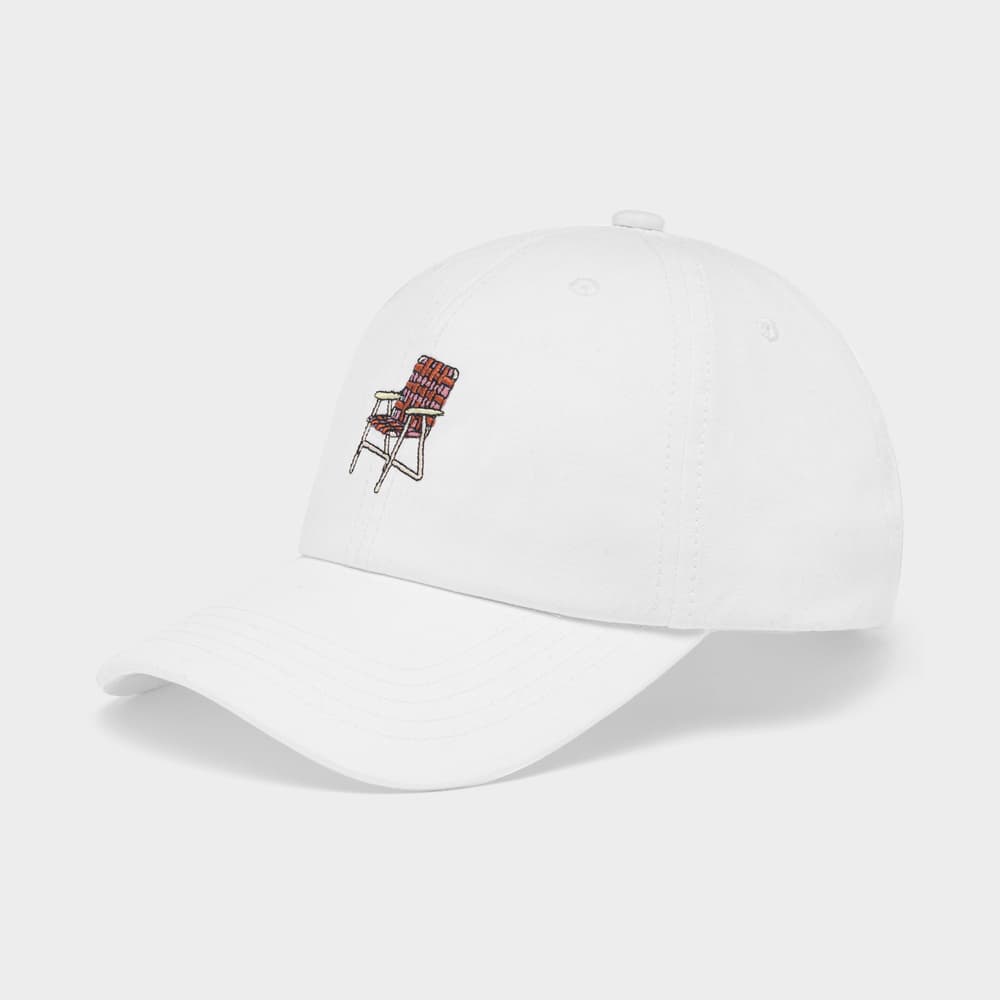 Soft Cap Lawn Chair White