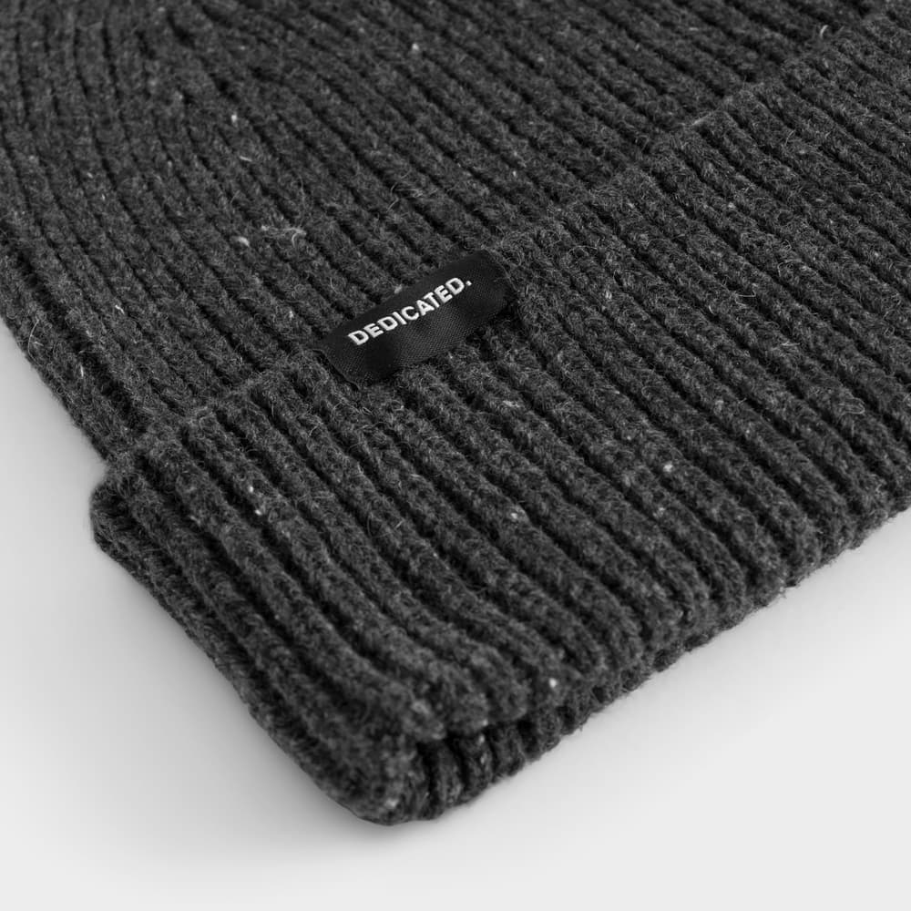 Beanie Hemavan Wool Dark Grey Melange