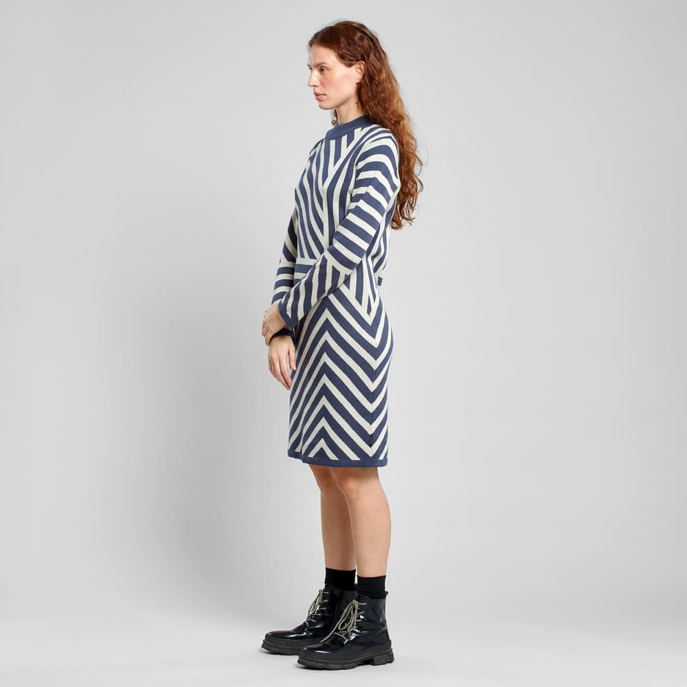 Dress Lo Mountain Line Ombre Blue