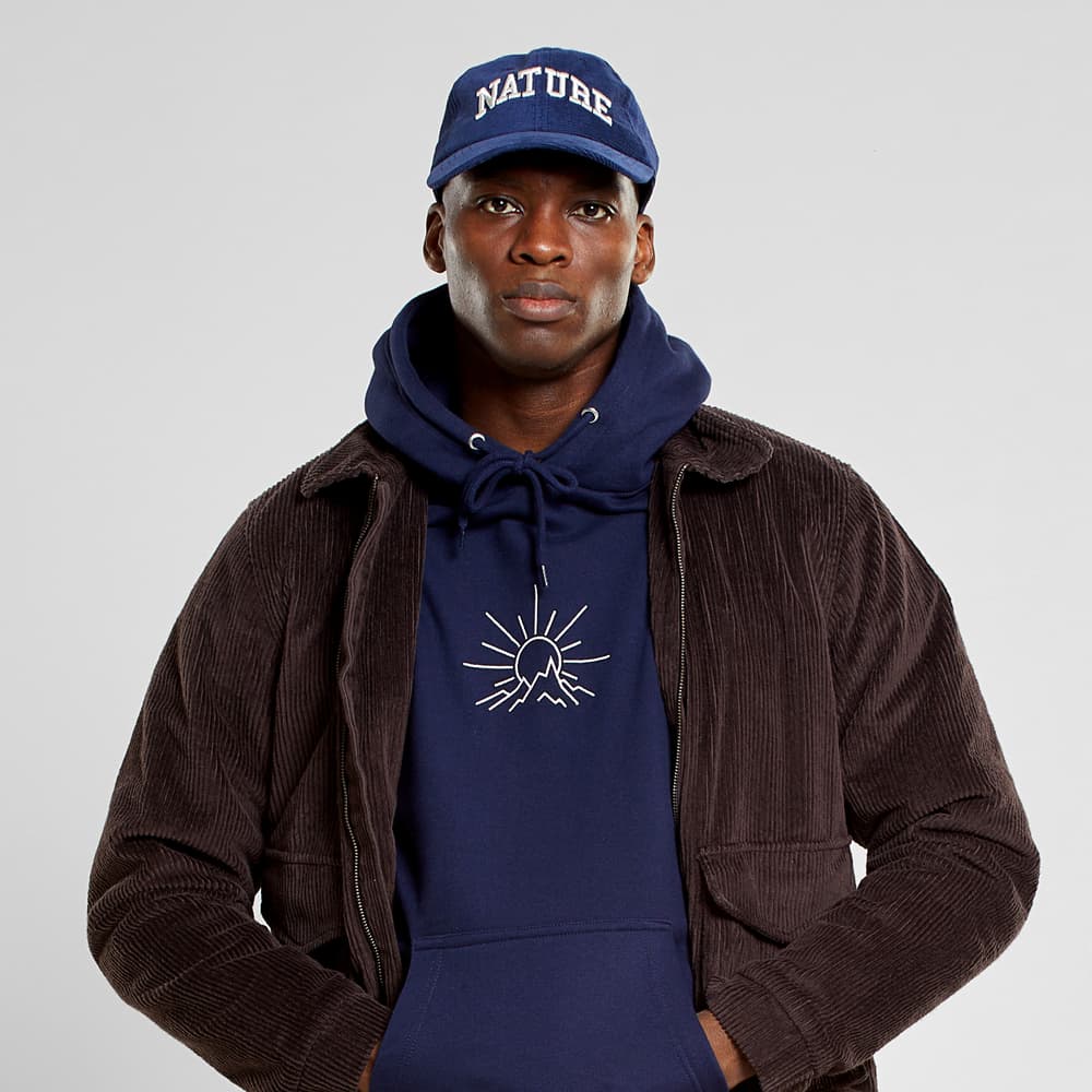 Hoodie Falun Mountain Line Navy