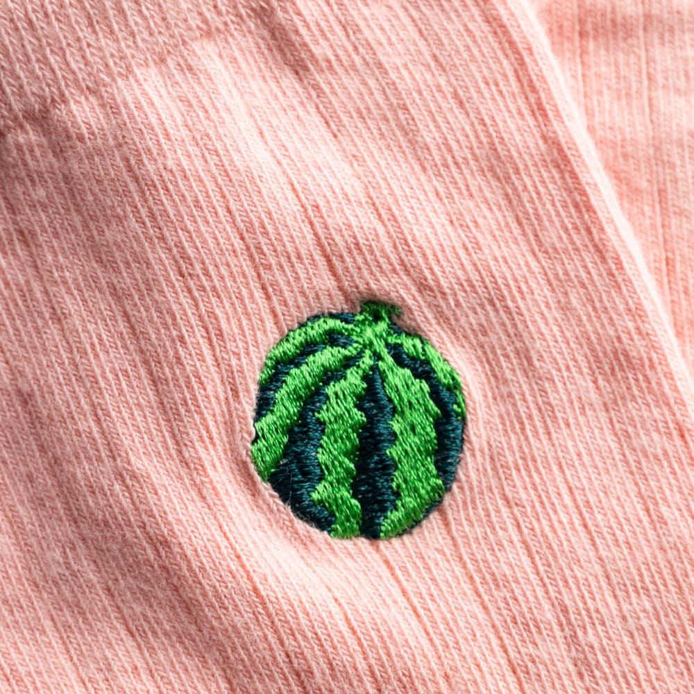 Rib Socks Knivsta Water Melon Silver Pink