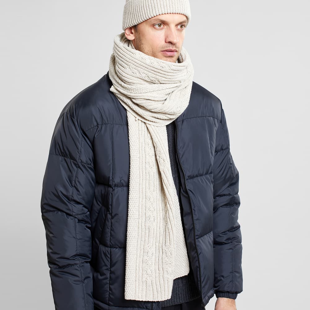 Scarf Backen Pearl White