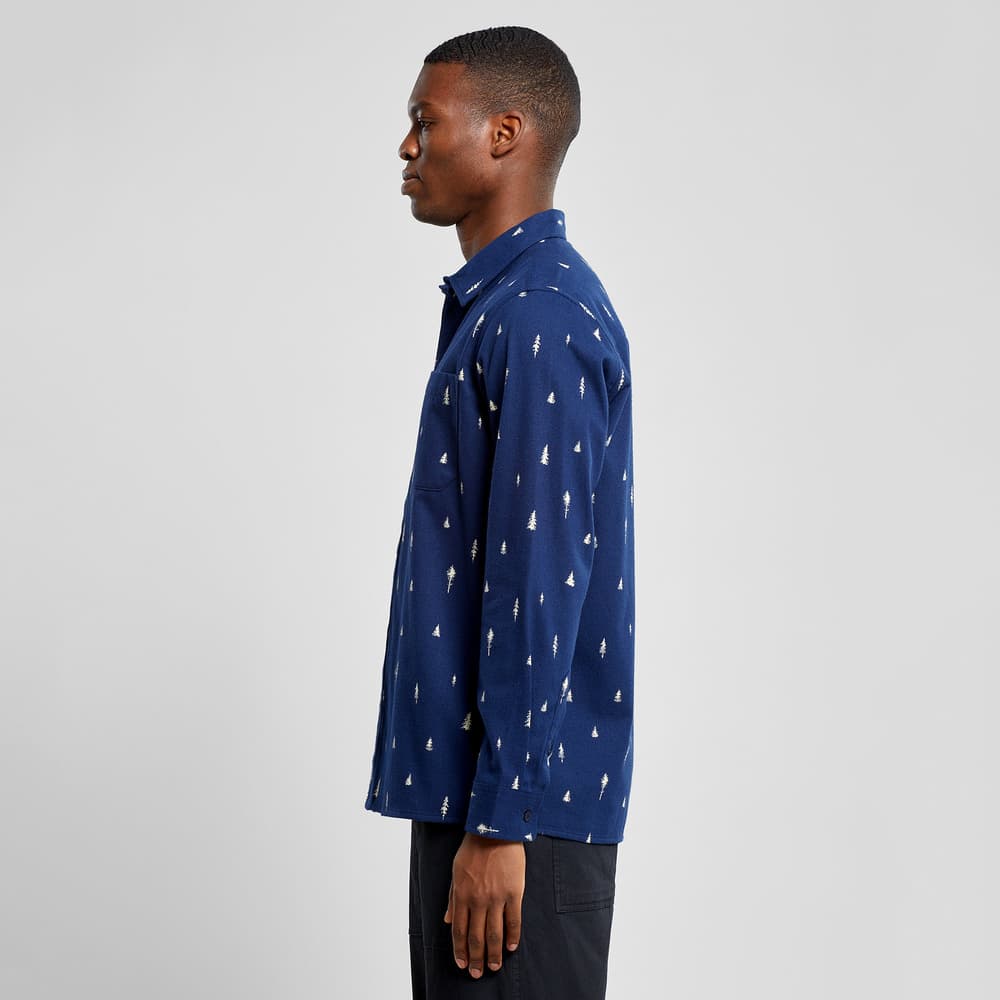 Shirt Rute Ditsy Trees Navy