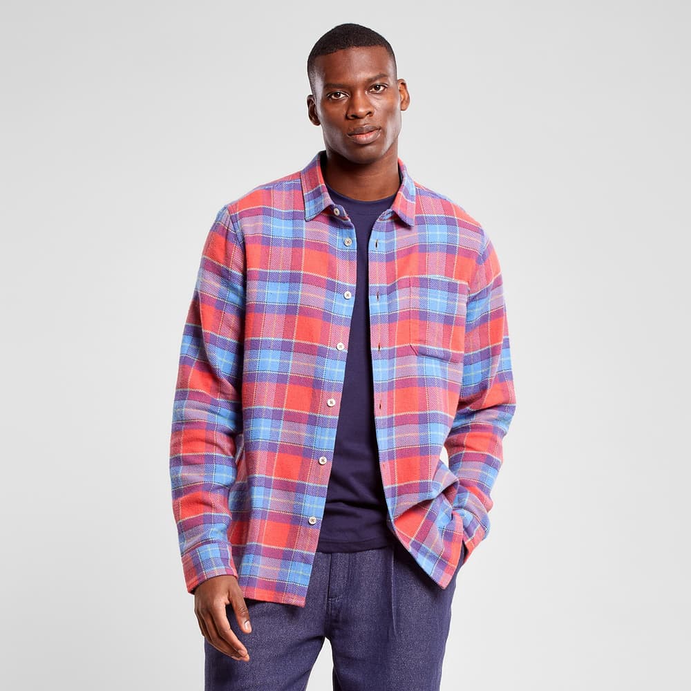 Shirt Rute Multi Check Mineral Red