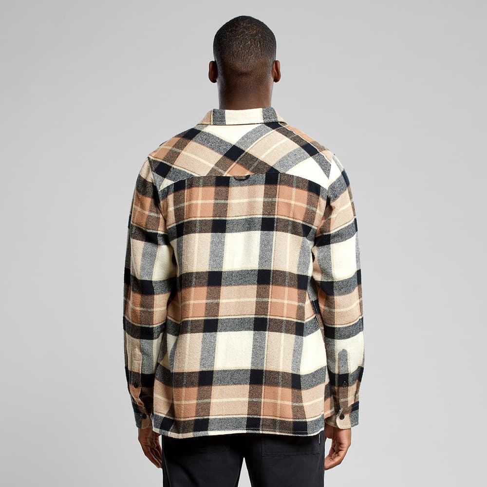 Shirt Rute Multi Check Oat White