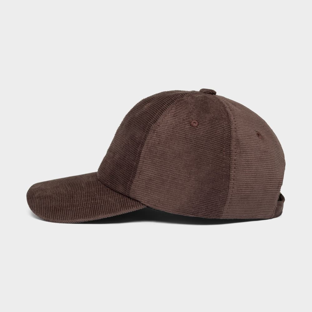 Soft Cap Slussen Corduroy Mountain Logo D Coffee Brown