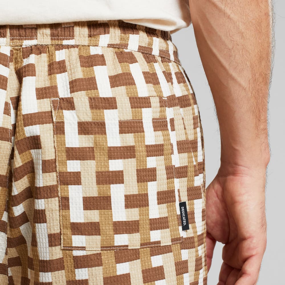 Shorts Essingen Square Weave Oat White