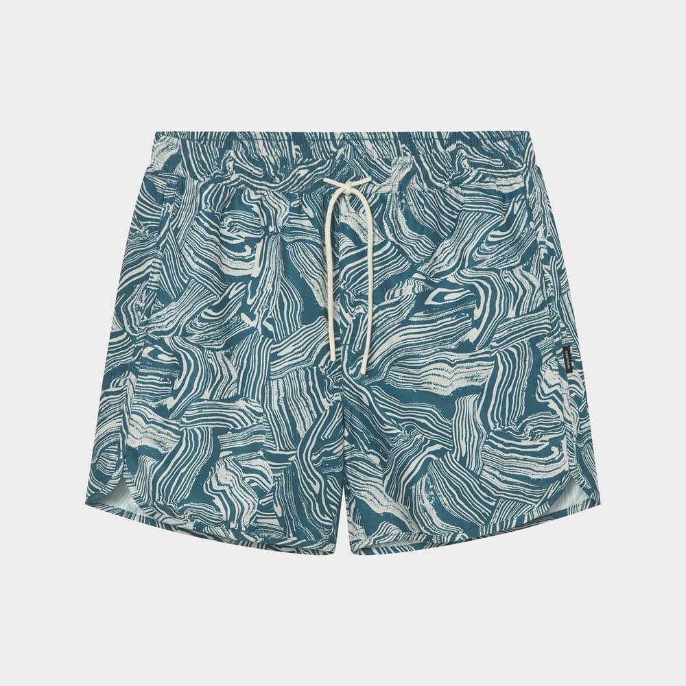 Swim Shorts Sandhamn Clay Swirl Blue