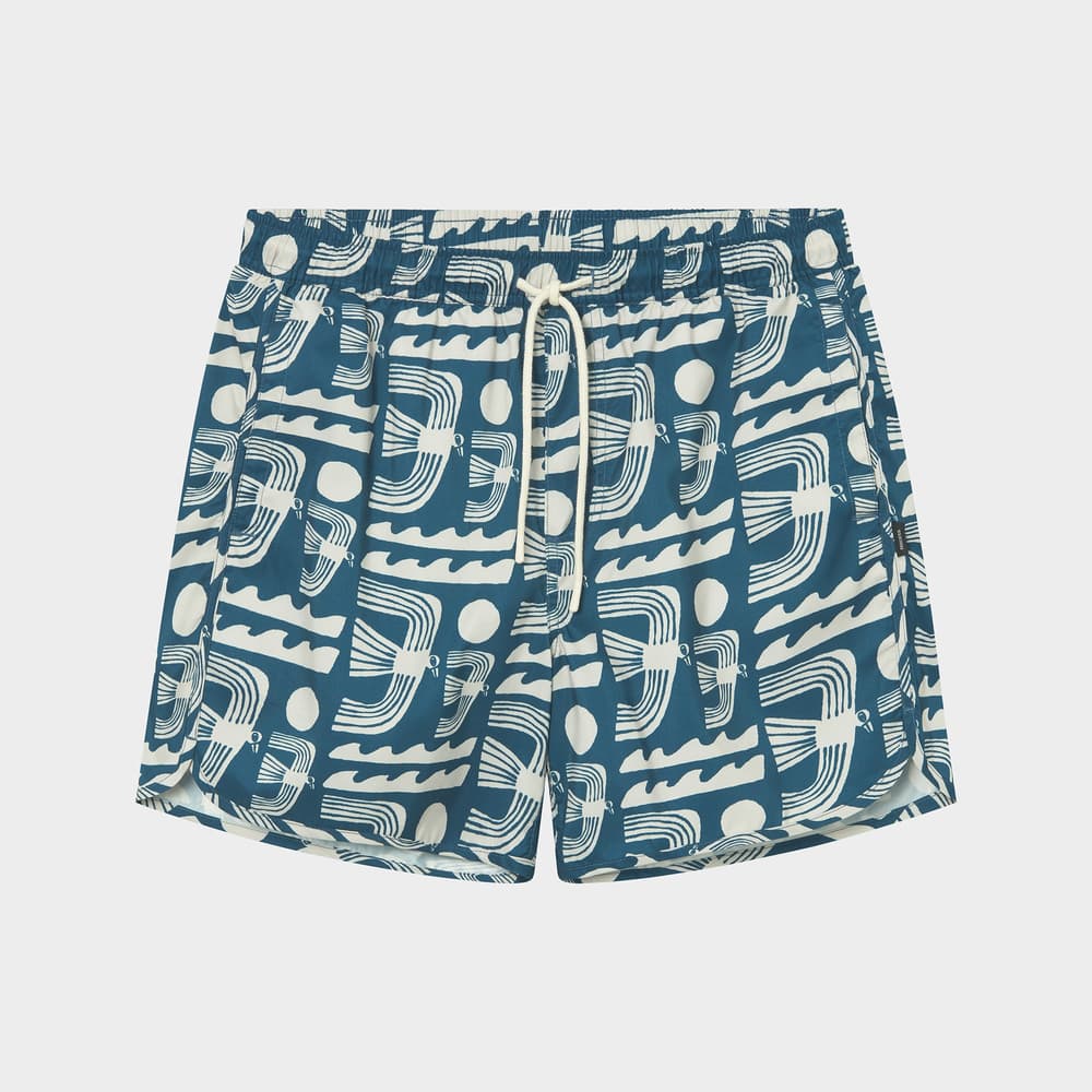 Swim Shorts Sandhamn Seagulls Majolica Blue