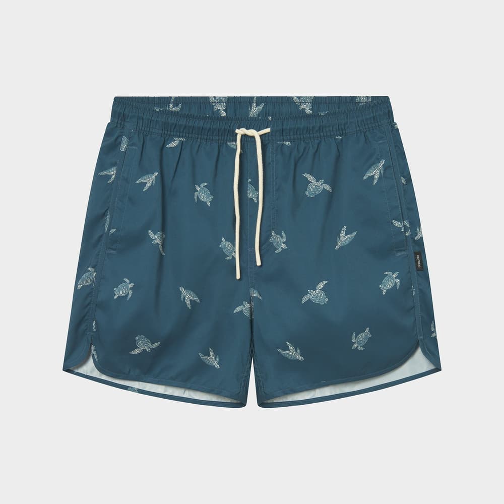 Swim Shorts Sandhamn Sea Turtles Majolica Blue