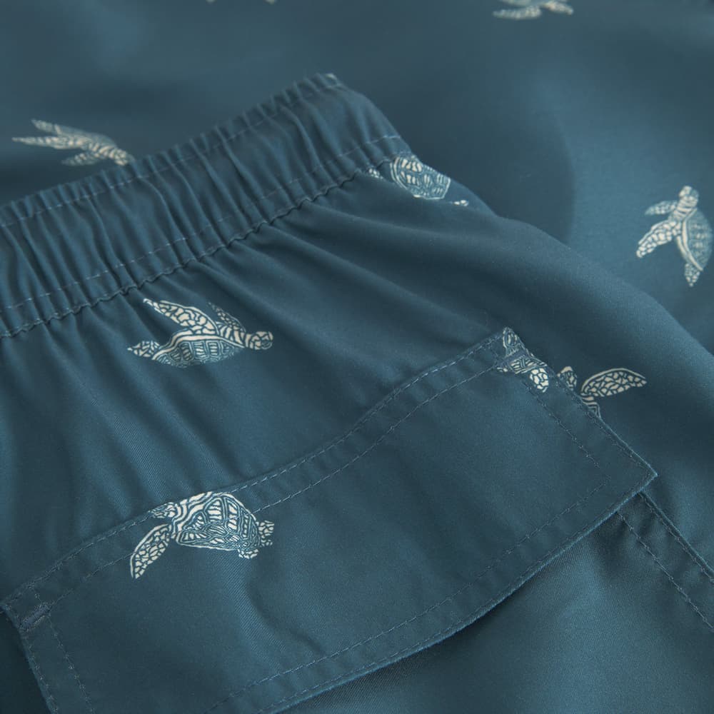 Swim Shorts Sandhamn Sea Turtles Majolica Blue
