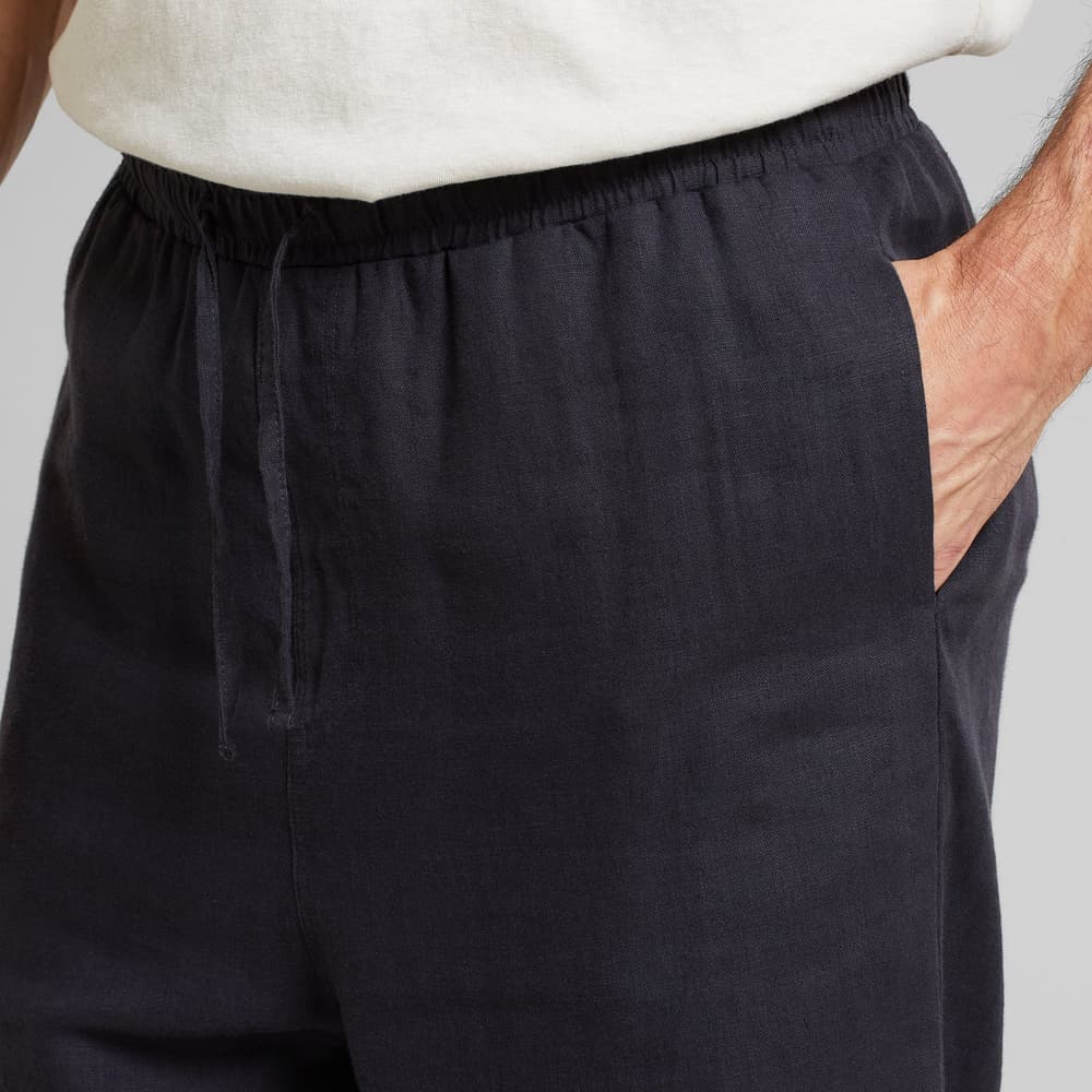 Pants Klitmoeller Linen Phantom Black