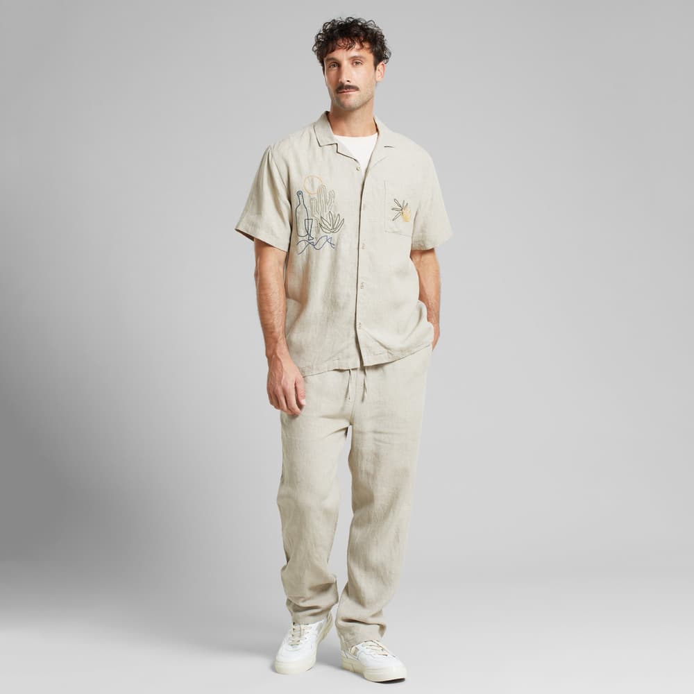 Shirt Marstrand Linen Emb Ecru