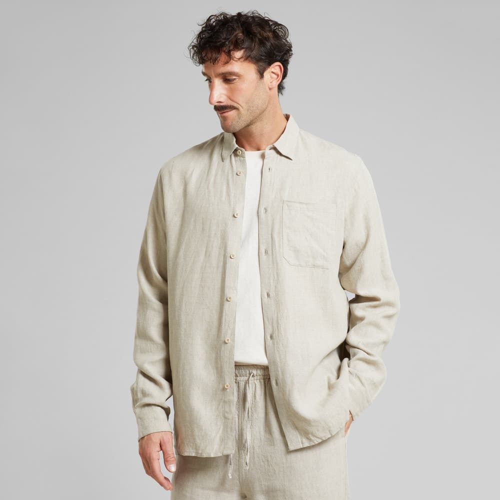 Shirt Rute Linen Ecru