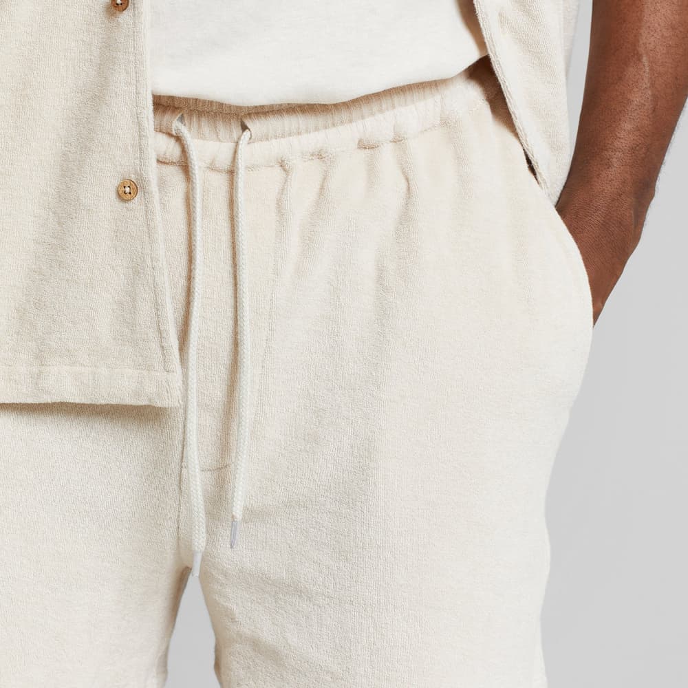 Terry Shorts Essingen Oat white