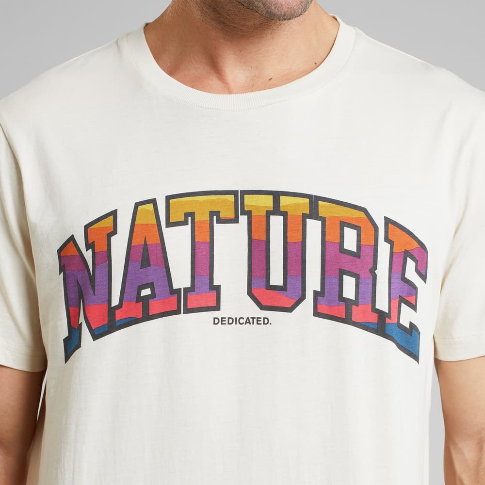 T-shirt Stockholm Nature Sunset Oat White