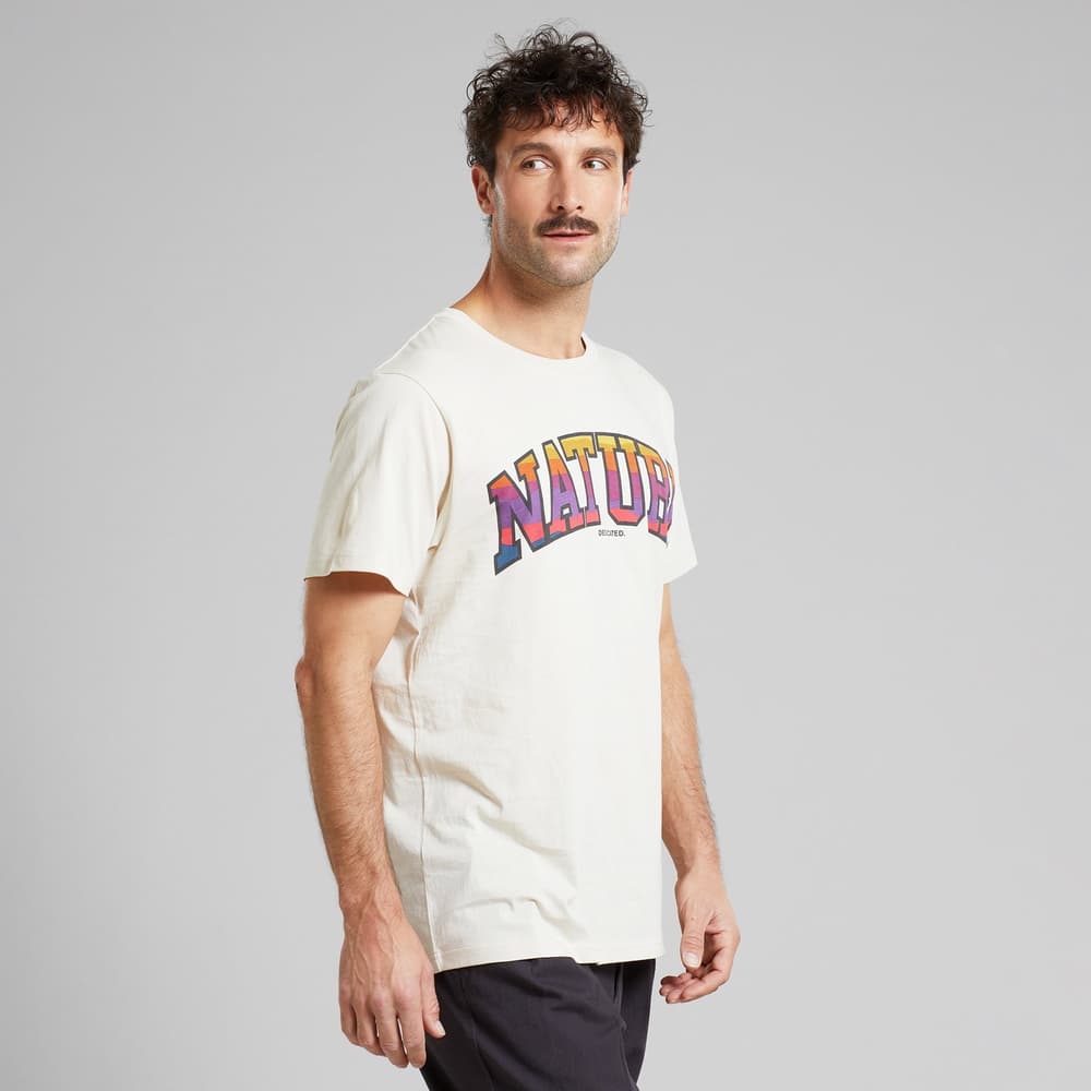 T-shirt Stockholm Nature Sunset Oat White