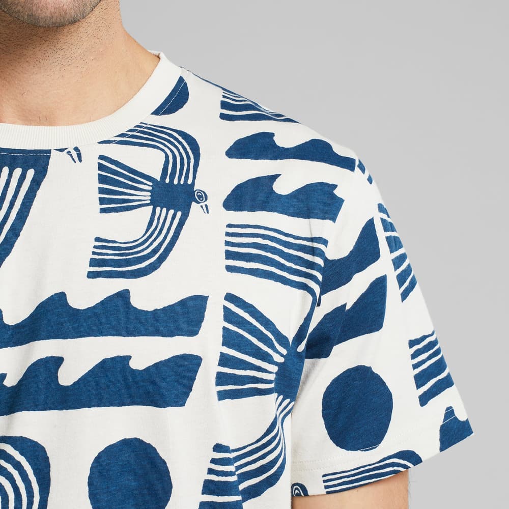 T-shirt Stockholm Seagulls Oat White