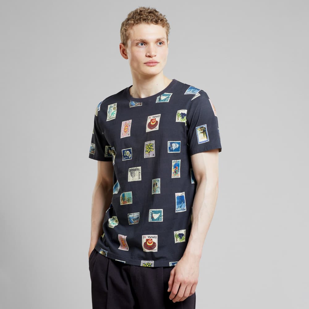 T-shirt Stockholm Stamps Charcoal