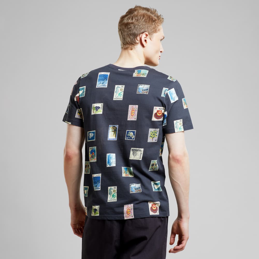 T-shirt Stockholm Stamps Charcoal