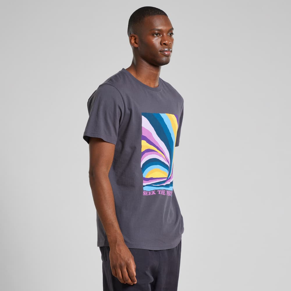T-shirt Stockholm Wave Sunset Charcoal