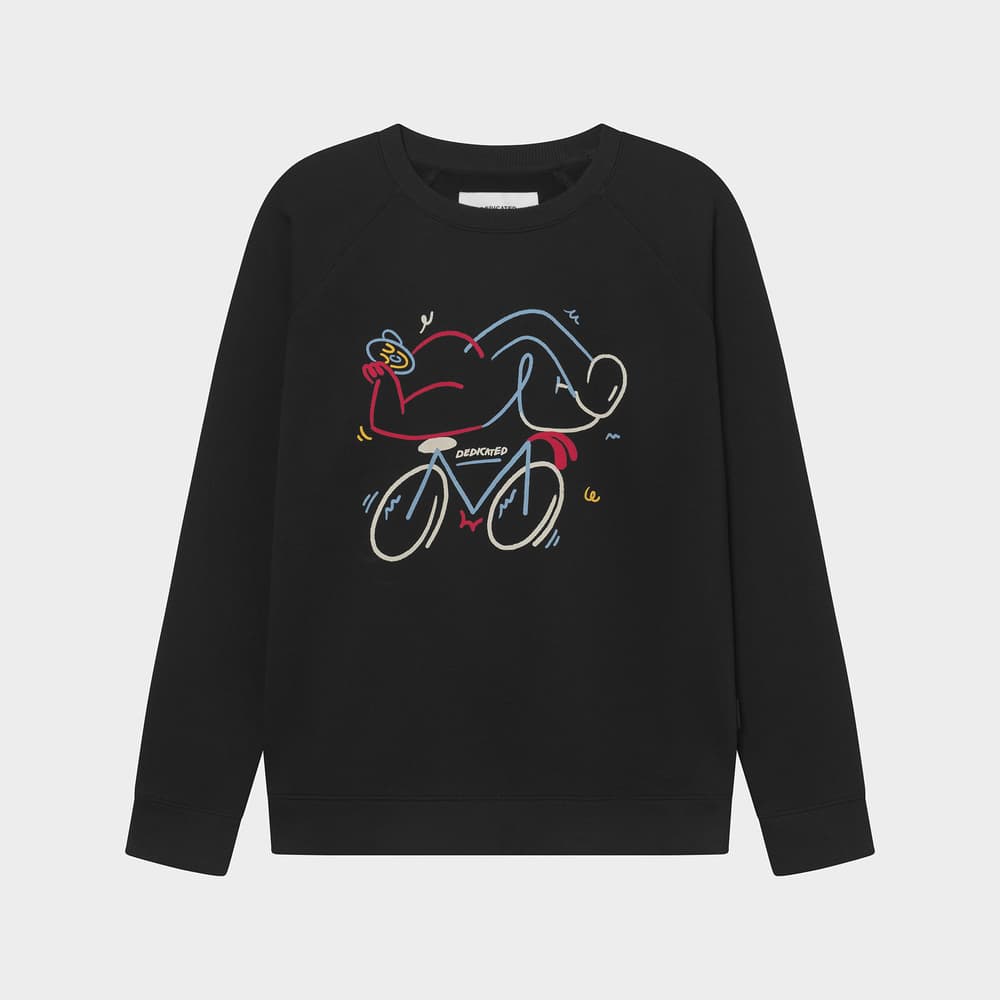 Sweatshirt Malmoe Happy Biker Black
