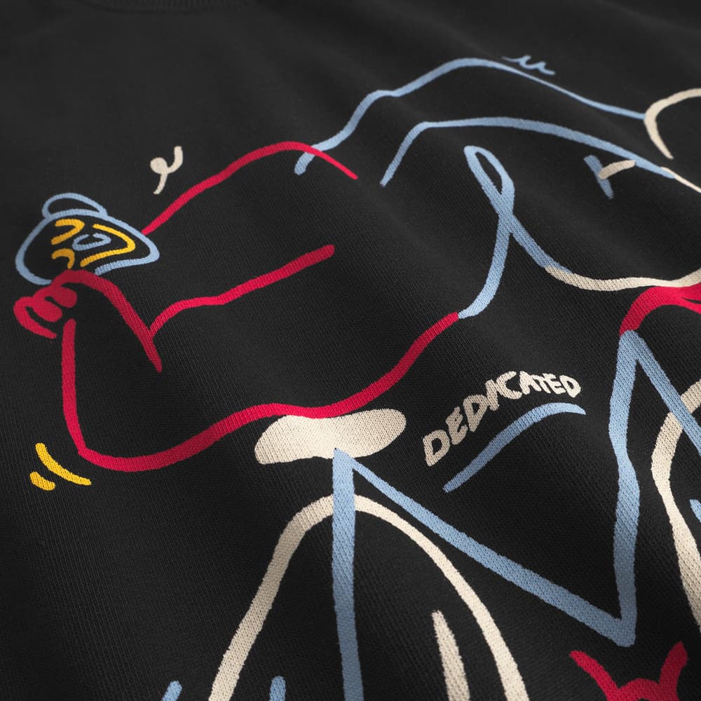 Sweatshirt Malmoe Happy Biker Black