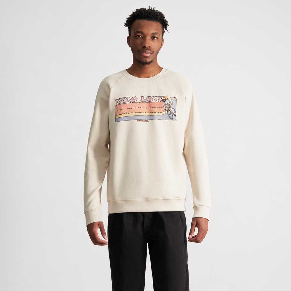 Sweatshirt Malmoe Retro Velo Love Oat White