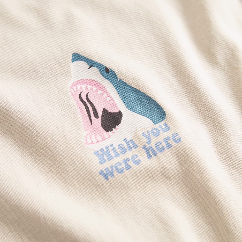 T-shirt Stockholm Wish Chest Oat White