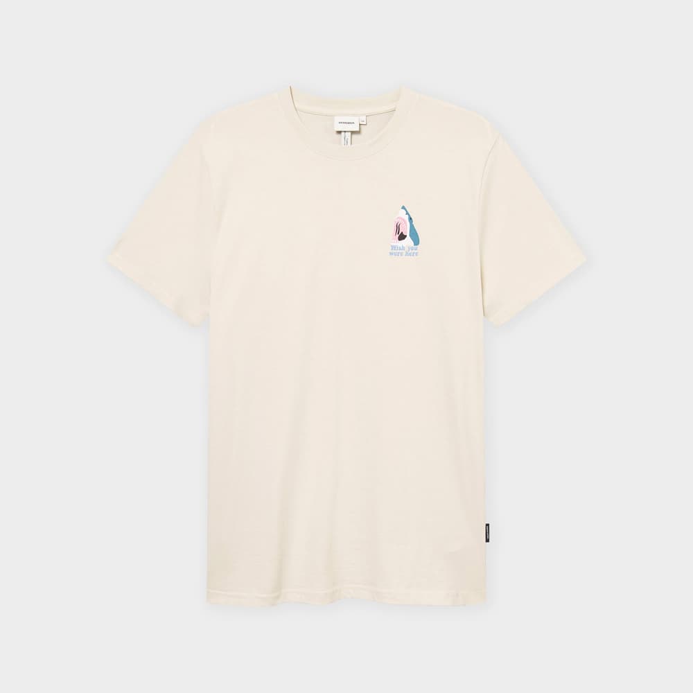 T-shirt Stockholm Wish Chest Oat White