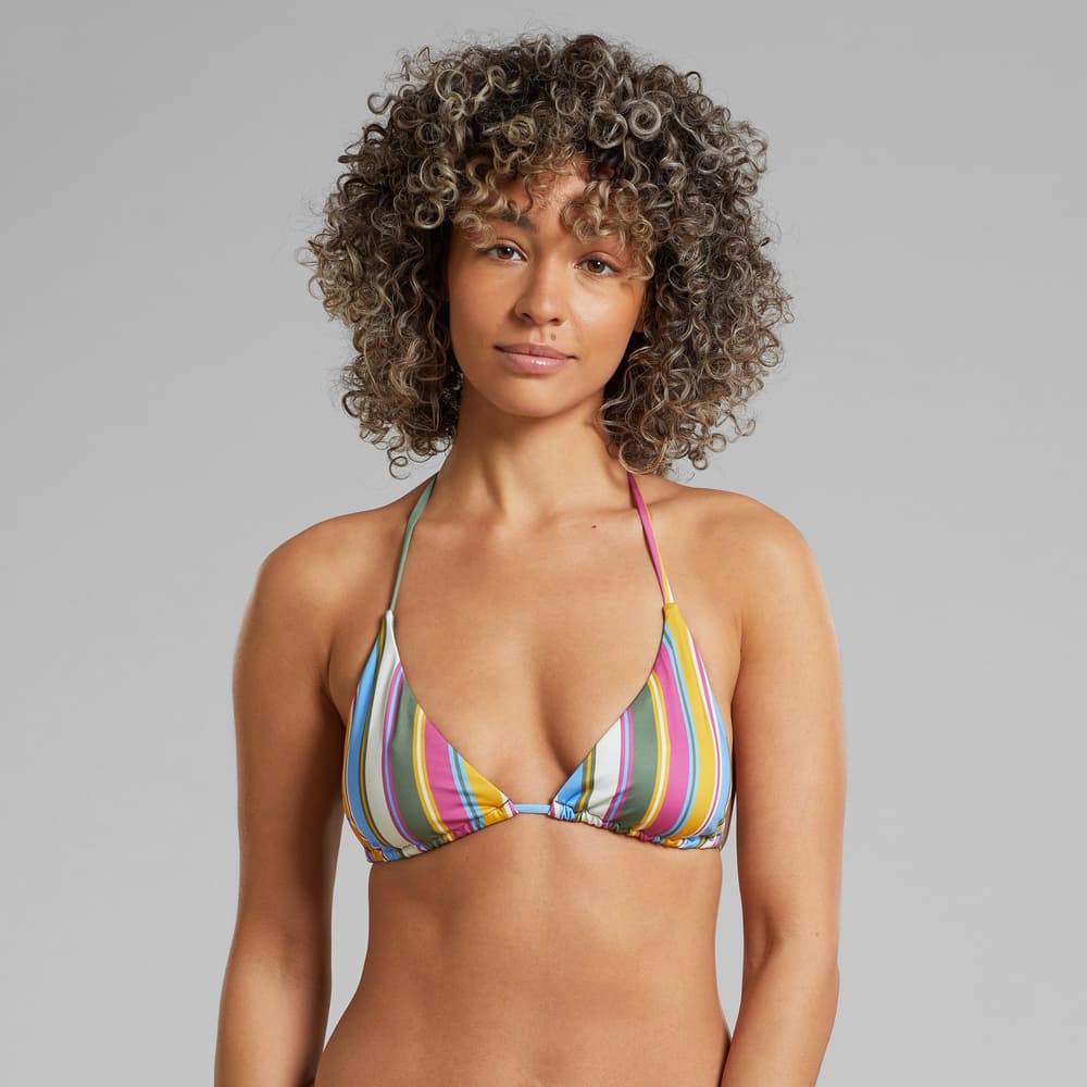 Bikini Top Yxlan Club Stripe Multi Color
