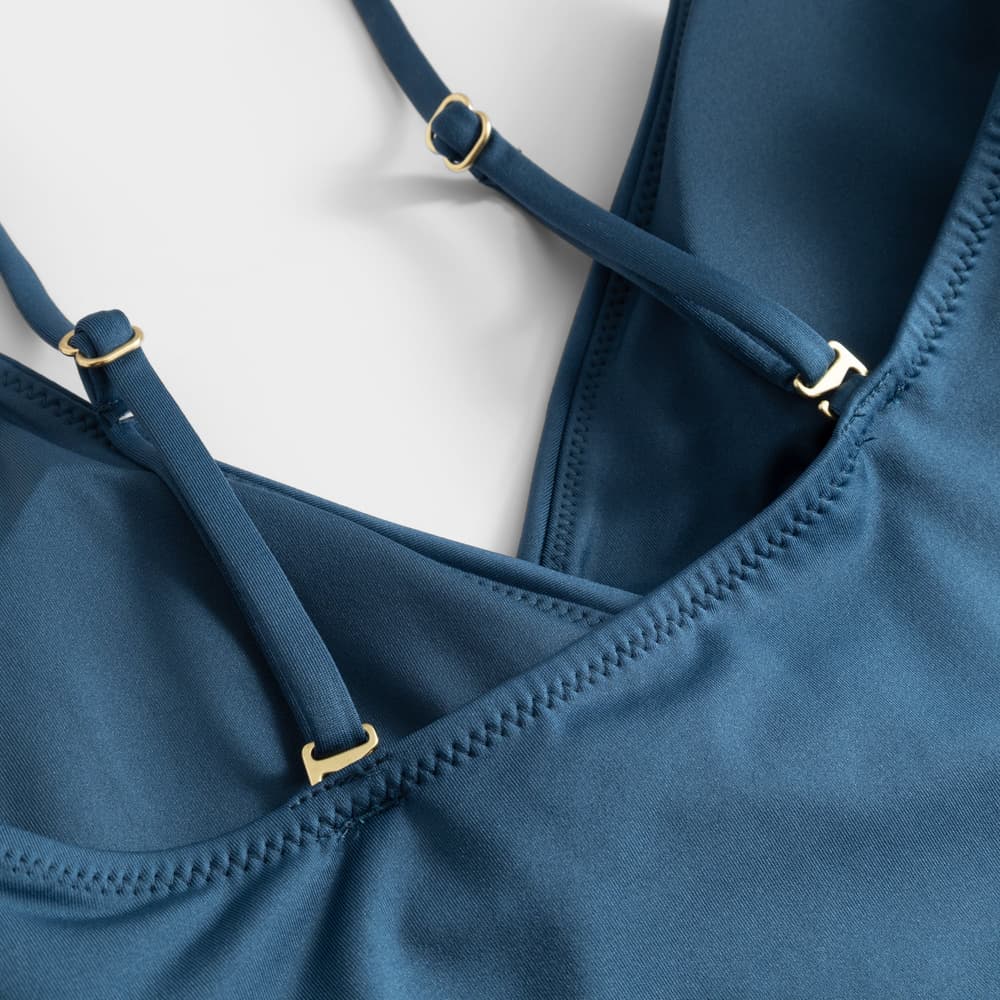Wrap Swimsuit Klinte Majolica Blue