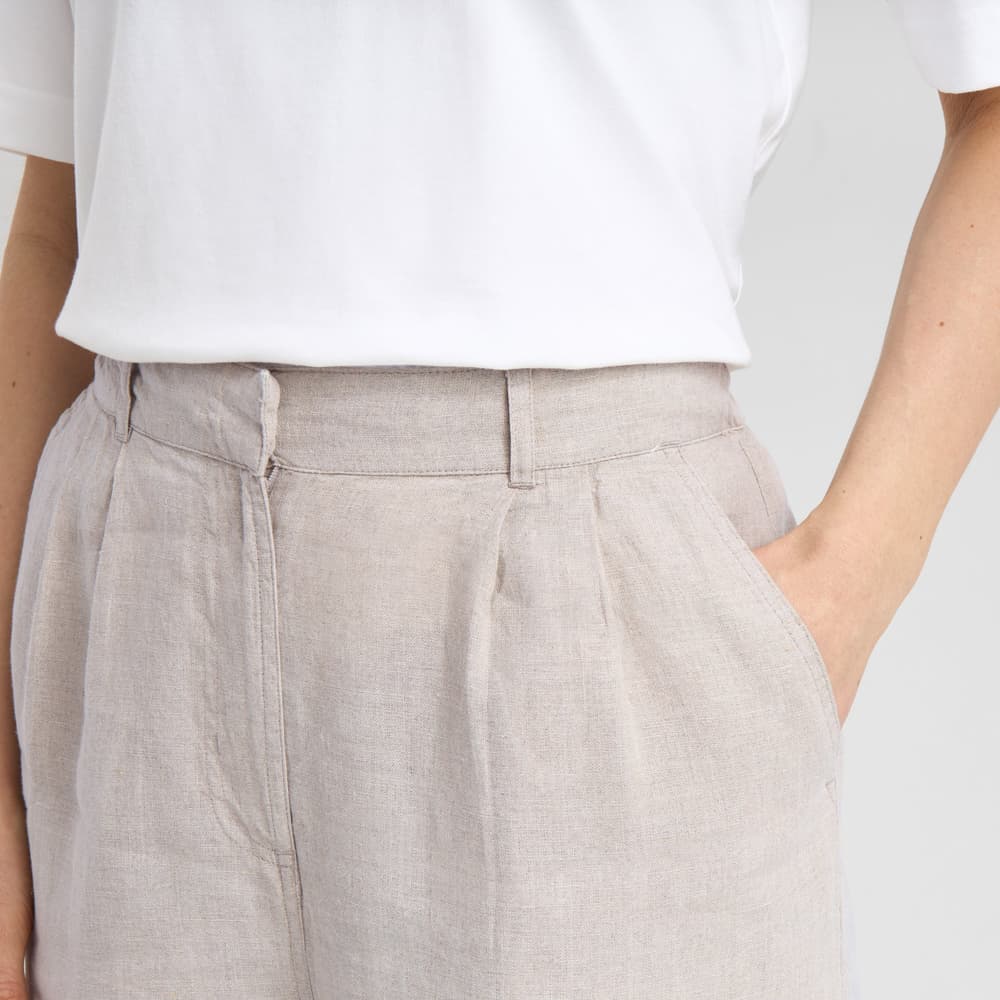 Pants Vickleby Linen Ecru