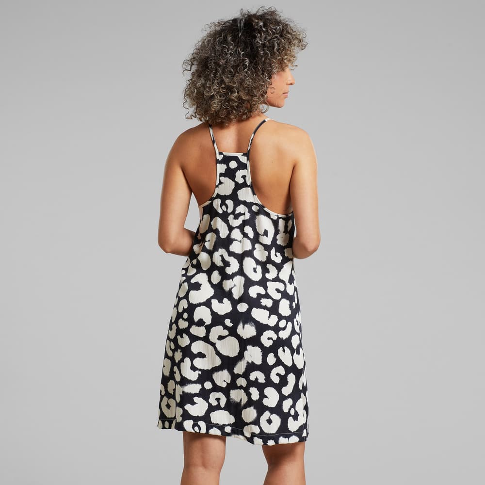 Strap Dress Kulla Painted Leopard Black