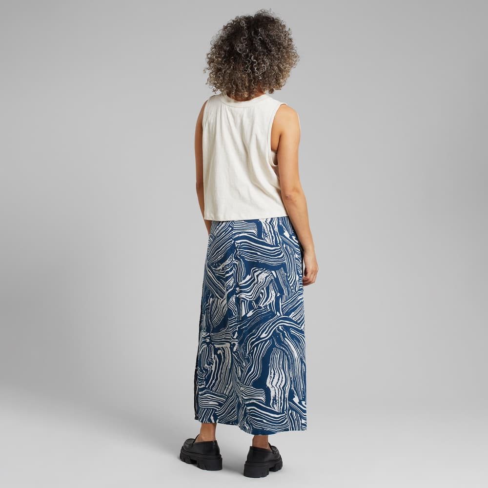 Wrap Skirt Stilleryd Clay Swirl Blue