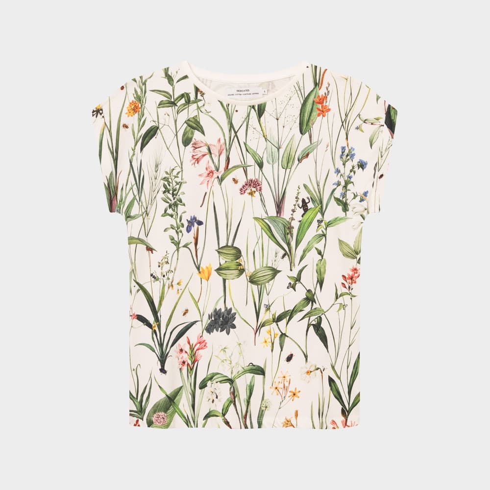 T-shirt Visby Flower Field Off-White