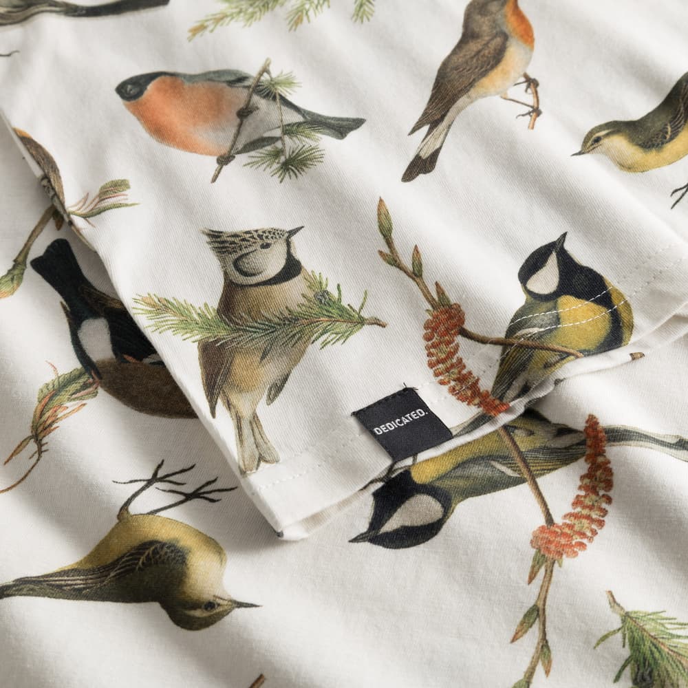 T-shirt Stockholm Autumn Birds Off-White