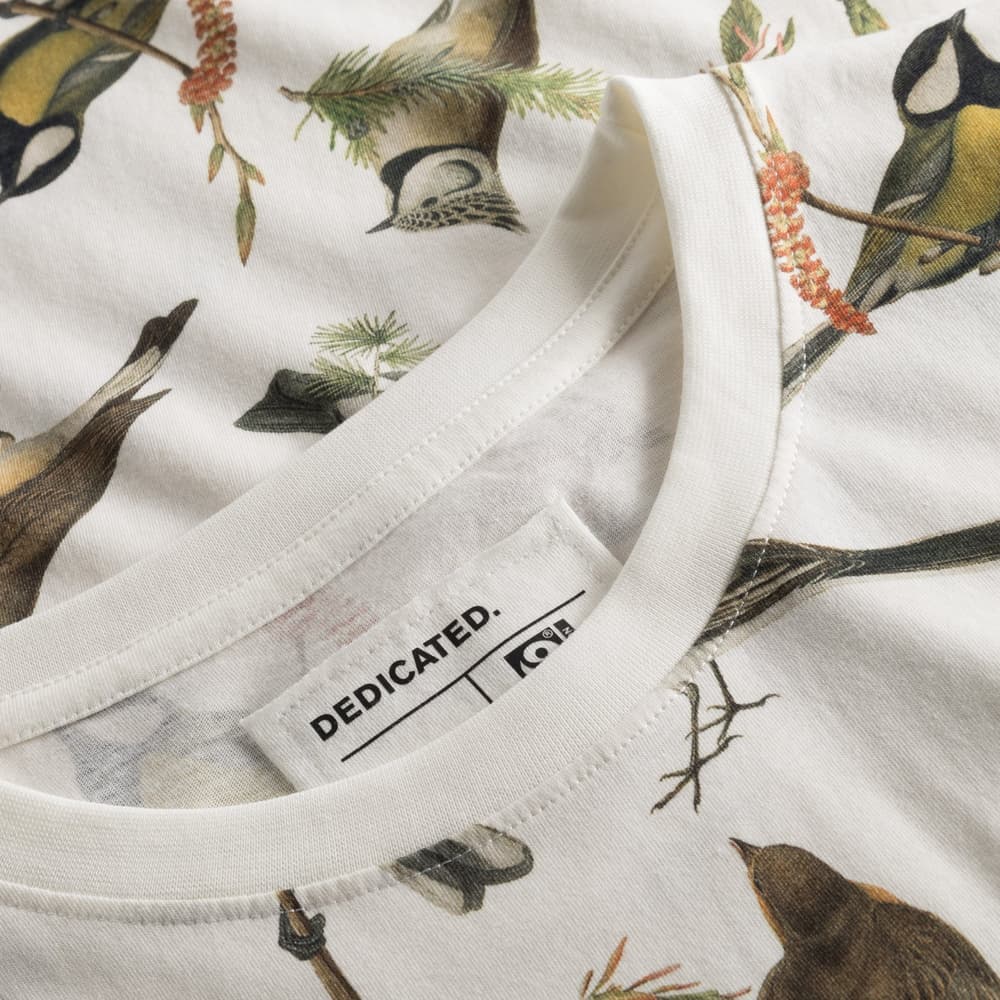 T-shirt Stockholm Autumn Birds Off-White