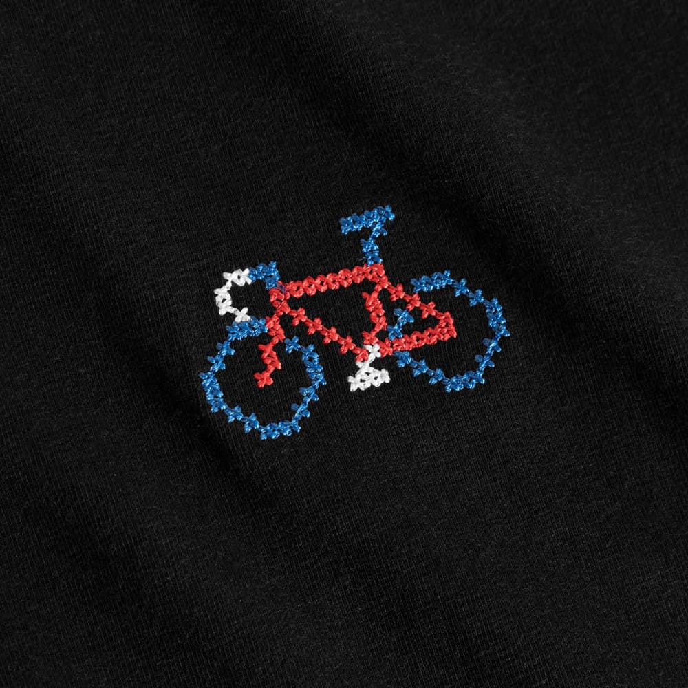 T-shirt Stockholm Stitch Bike Black